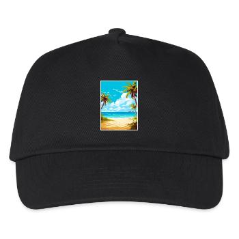 Turks- und Caicosinseln Karibik Reiseposter - Kinder Basecap - Schwarz - Vorne