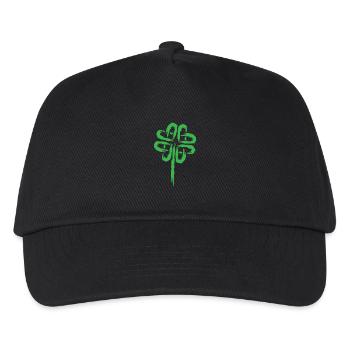 Kleeblatt Symbol Keltische Symbole - Kinder Basecap - Schwarz - Vorne