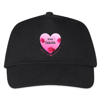 beste Enkelin - Kinder Basecap - Schwarz - Vorne