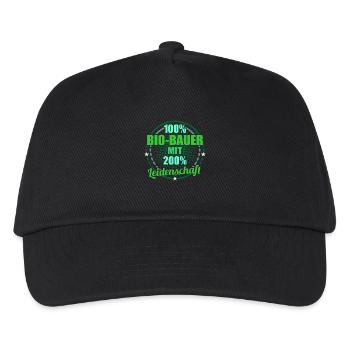 Bio-Bauer - Kinder Basecap - Schwarz - Vorne