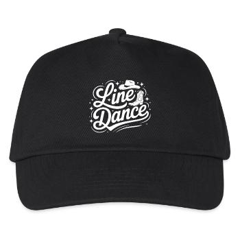 Line Dance mein Hobby - meine Passion - mein Ding - Kinder Basecap - Schwarz - Vorne