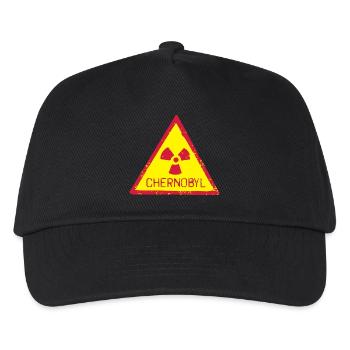 TSCHERNOBYL RADIATION WARNING ICON - Kinder Basecap - Schwarz - Vorne