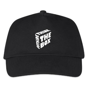 Think outside the box - Kids’ Baseball Cap - black - Front