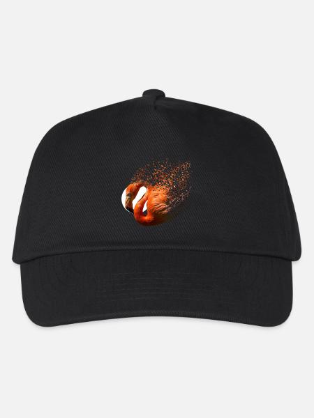 Flamingo - Kinder Basecap - Schwarz