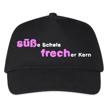 süß und frech frech süß - Kinder Basecap - Schwarz - Vorne