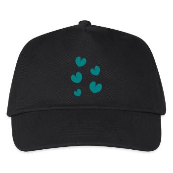 HEILIGER VALENTINSTAG. ICH LIEBE DICH. ICH LIEBE DICH. LIEBE. LIEBE - Kinder Basecap - Schwarz - Vorne
