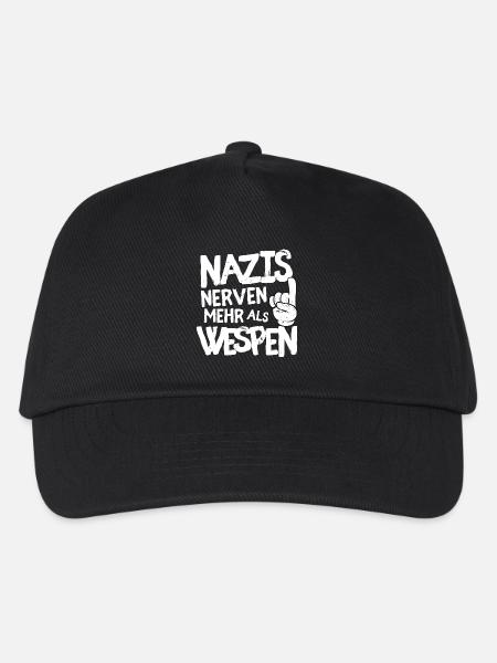 Nazis nerven mehr als Wespen - Kinder Basecap - Schwarz