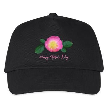 mothers day rose - Kinder Basecap - Schwarz - Vorne