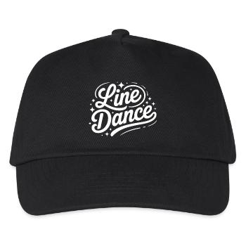 Line Dance mein Hobby - meine Passion - mein Ding - Kinder Basecap - Schwarz - Vorne
