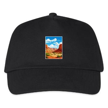 Dinosaurier National Monument Utah Reiseplakat - Kinder Basecap - Schwarz - Vorne