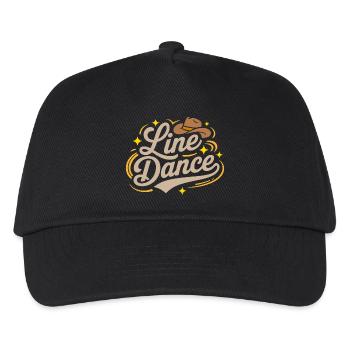Line Dance mein Hobby - meine Passion - mein Ding - Kinder Basecap - Schwarz - Vorne