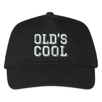 OLD ’S COOL - Oldschool - Früher war alles besser - Kinder Basecap - Schwarz - Vorne