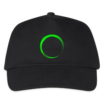 Kreis Symbol Form - Kinder Basecap - Schwarz - Vorne