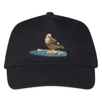 Eichelhäher - Kinder Basecap - Schwarz - Vorne