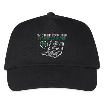 Hacker Mein Anderer Computer Ist Deiner - Kinder Basecap - Schwarz - Vorne