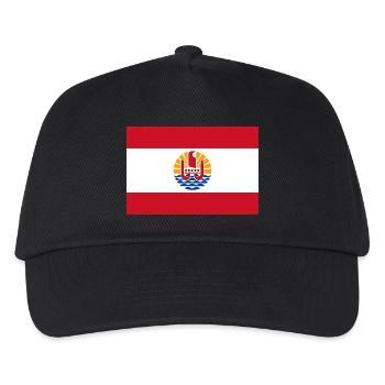 Französisch-Polynesien - Kinder Basecap - Schwarz - Vorne