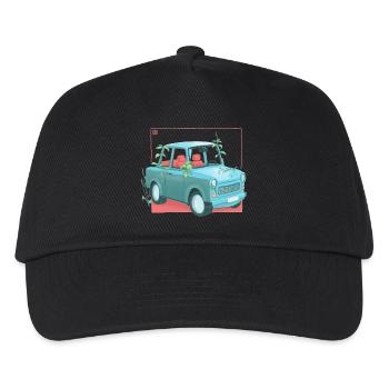 Trabi with plants - Kids’ Baseball Cap - black - Front