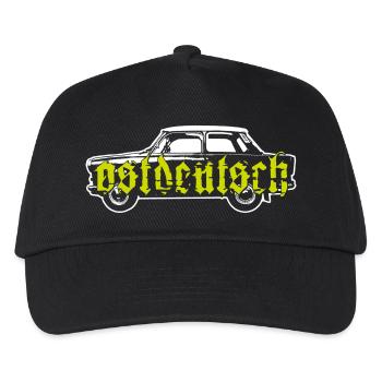 Trabi P601 Ostdeutscher Kult Oldtimer - Kinder Basecap - Schwarz - Vorne
