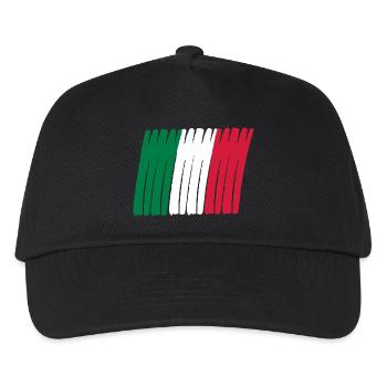italia banner - Kinder Basecap - Schwarz - Vorne