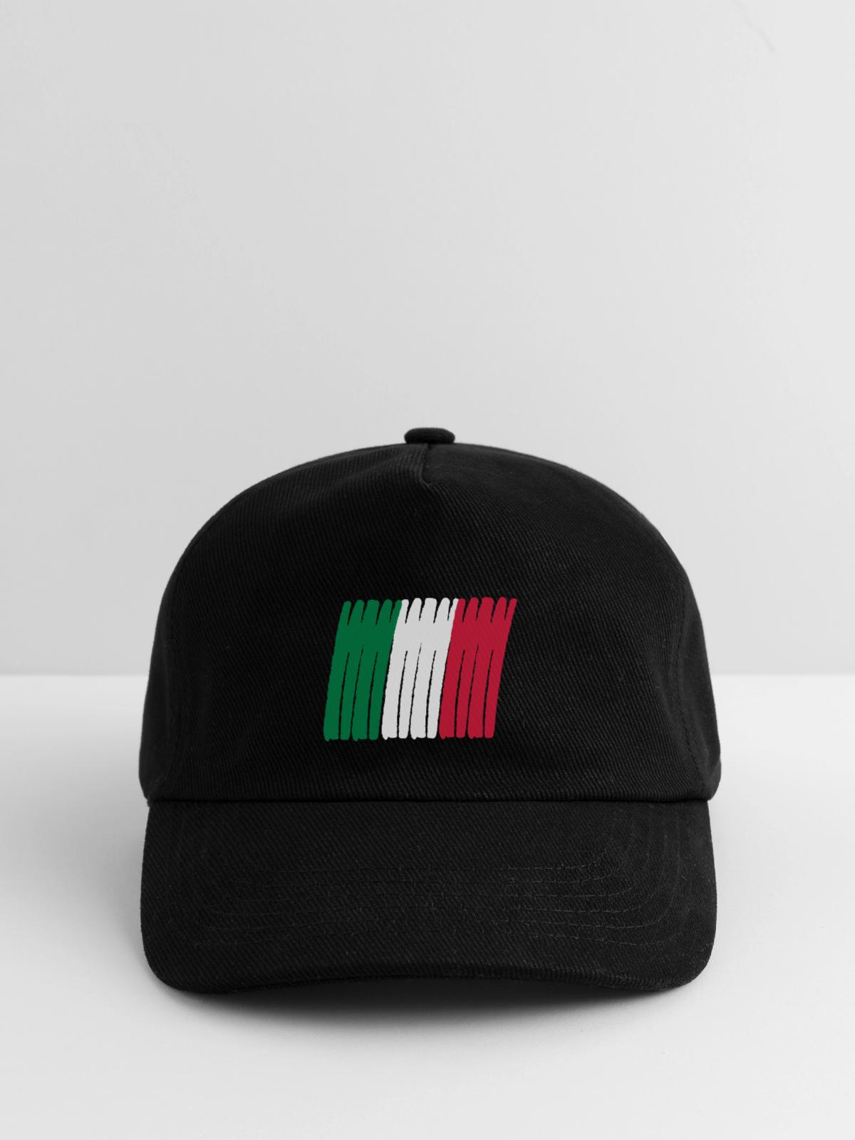 italia banner - Kinder Basecap - Schwarz - Vorne
