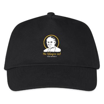 Fürchtet euch nicht - Papst Johannes Paul II JP2 - Kinder Basecap - Schwarz - Vorne
