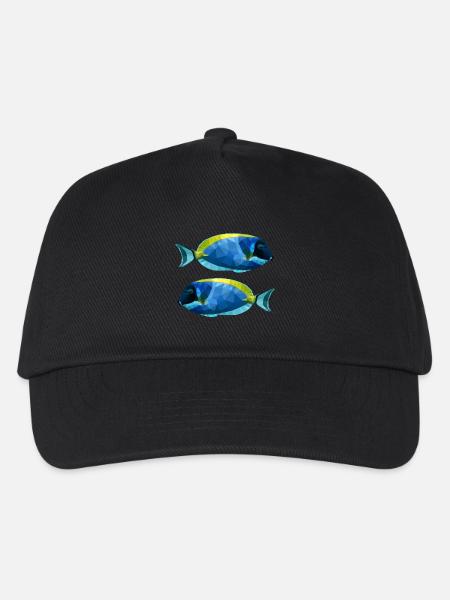 Meeresfisch Bunter Fisch Dori Korallenfisch Korall - Kinder Basecap - Schwarz