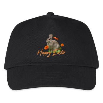 Happy Easter rabbit cony - Kinder Basecap - Schwarz - Vorne
