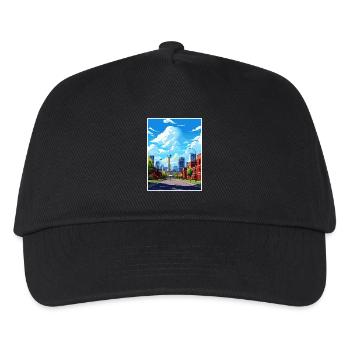 Calgary Kanada Vintage Reiseposter WPA Souvenir - Kinder Basecap - Schwarz - Vorne