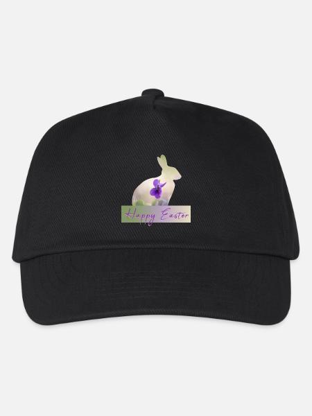 Happy Easter - Kinder Basecap - Schwarz