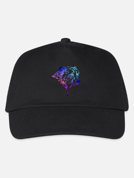 Leopard - Kinder Basecap - Schwarz