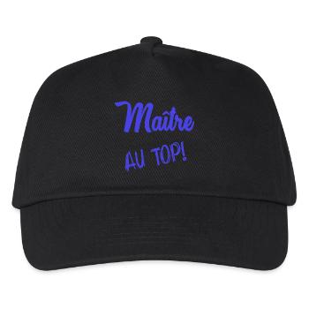 MASTER. MASTER. HUMOR - Kids’ Baseball Cap - black - Front