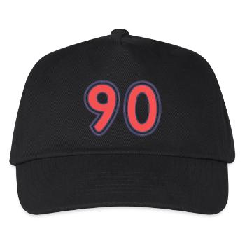 90. 90 JAHRE. 90-JÄHRIGES JUBILÄUM. 90-JÄHRIGES JUBILÄUM. - Kinder Basecap - Schwarz - Vorne