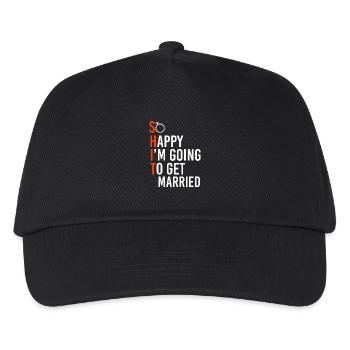 JGA Junggesellinnenabschied Braut Junggesellin - Kinder Basecap - Schwarz - Vorne