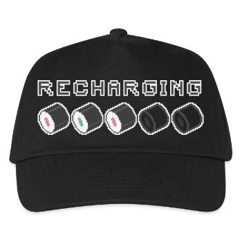 Recharging Pixel Sushi - Kids’ Baseball Cap - black - Front