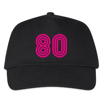 80. 80 YEARS. 80th ANNIVERSARY. 80TH BIRTHDAY. - Kids’ Baseball Cap - black - Front