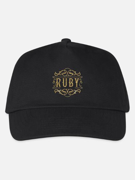 Ruby gold - Kinder Basecap - Schwarz