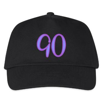 90 - Kids’ Baseball Cap - black - Front