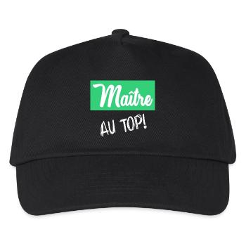 MASTER - Kids’ Baseball Cap - black - Front
