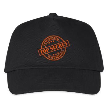 Top secret - Kids’ Baseball Cap - black - Front