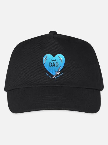 best dad daddy - Kinder Basecap - Schwarz