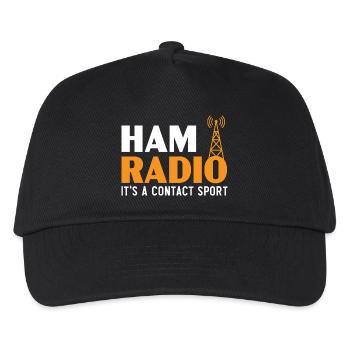 Ham Radio Es ist ein Kontaktsport Operator Ham Rad - Kinder Basecap - Schwarz - Vorne
