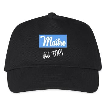 MASTER. MASTER. THANK YOU. THANK YOU MASTER - Kids’ Baseball Cap - black - Front