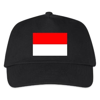 Indonesien - Kinder Basecap - Schwarz - Vorne