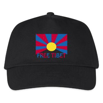 free tibet - Kinder Basecap - Schwarz - Vorne