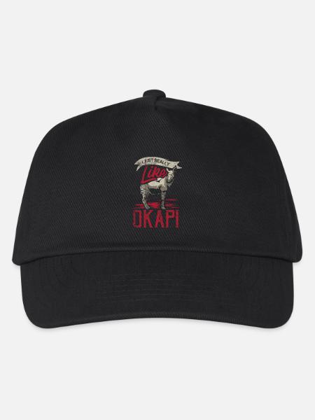 Anmutiges Okapi Kongo Wildtier - Kinder Basecap - Schwarz
