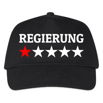 Regierung 1 Stern Bewertung - Kinder Basecap - Schwarz - Vorne