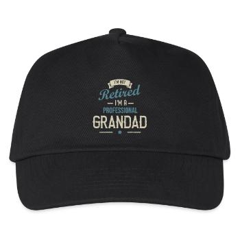 I'm Not Retired I'm a Professional Grandad - Kids’ Baseball Cap - black - Front