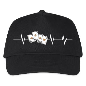 Heartbeat of the Cards - Kinder Basecap - Schwarz - Vorne