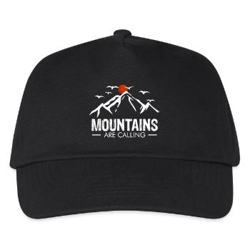 Climbing mountaineering mountaineering sport climbing - Kids’ Baseball Cap - black - Front