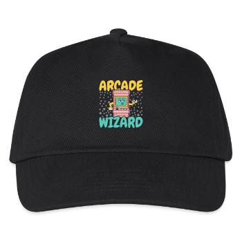 Arcade Spiele Video Spiel Spiel Nerd Streamer - Kinder Basecap - Schwarz - Vorne